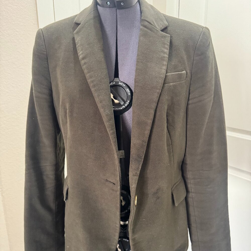 Zara Basic Women's Jacket Size M Olive Green